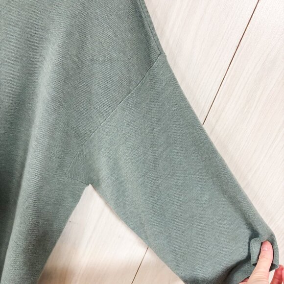 Eileen Fisher 100% Merino Wool Pullover Tunic Top Sweater in Seafoam Green/Blue - Picture 5 of 9